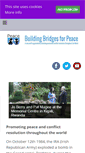 Mobile Screenshot of buildingbridgesforpeace.org