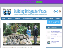 Tablet Screenshot of buildingbridgesforpeace.org